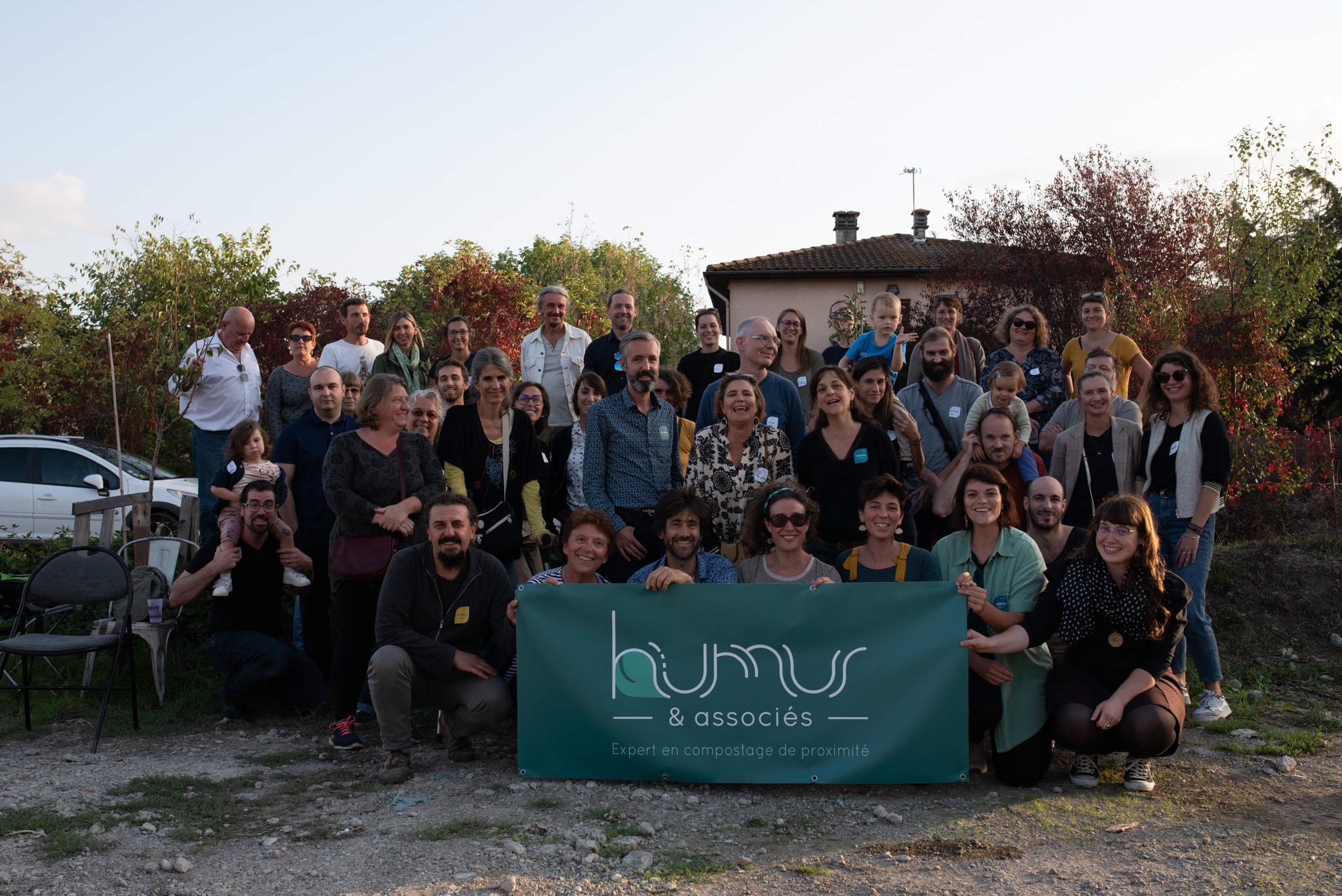 Photo d'équipe 10 ans de l'association Humus & associés
