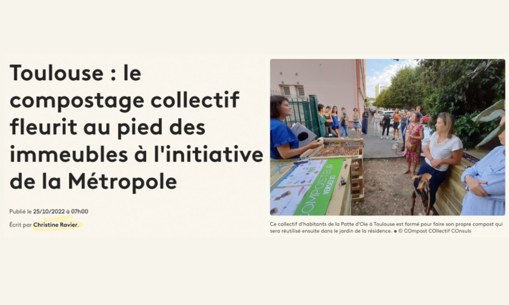 Article France 3 sur le compostage collectif avec Humus et associés